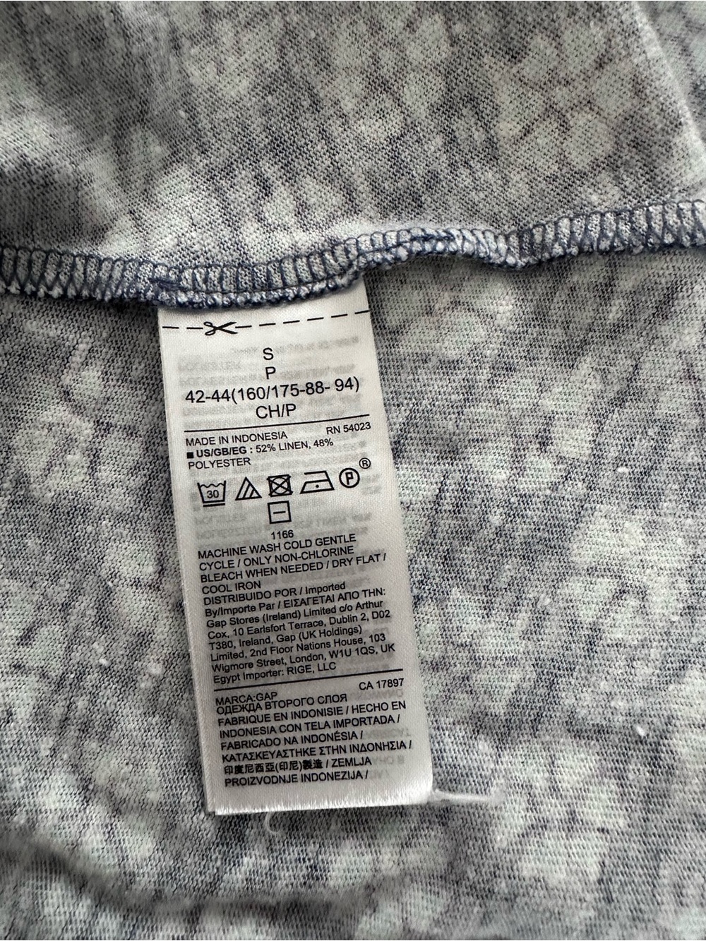 GAP Blue Mini Dress with White Floral Print - Picture 5 of 7